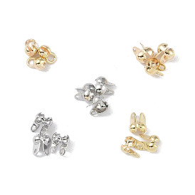 Brass Bead Tips Set, Long-Lasting Plated, Real Platinum Plated &  Real 18K Gold Plated
