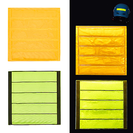 8 листы 2 цветные водонепроницаемые ПВХ пластиковые светоотражающие наклейки, прямоугольные