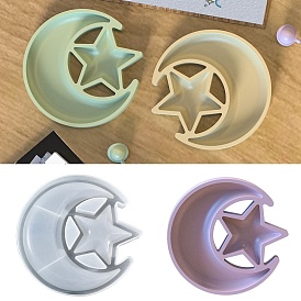 Луна со звездами силиконовые формы, формы для литья смолы, для уф-смолы, изготовление изделий из эпоксидной смолы