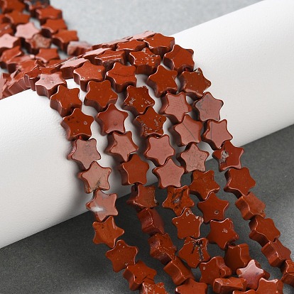 Натуральные красные яшмы бусы пряди, звезда