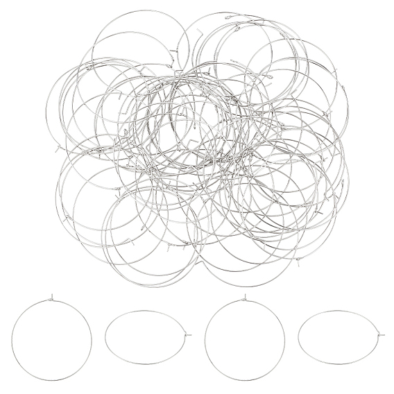 100 шт 304 нержавеющая сталь хирургическая нержавеющая сталь бокалы подвески кольца, обручание серьги, DIY материал для баскетбола обруча серьги жены