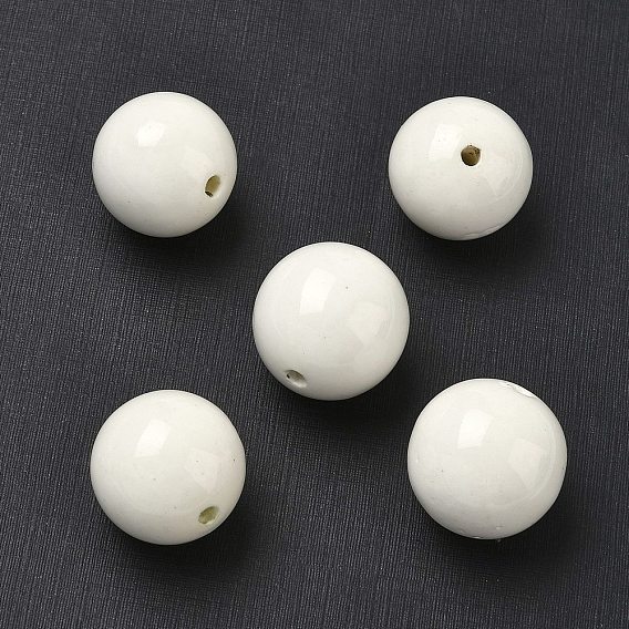 Ручной себе старину остеклением шарики фарфора, круглые