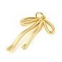 Rack Plating Brass Pendants, Cadmium Free & Lead Free, 
Long-Lasting Plated, with Jump Ring, Bowknot