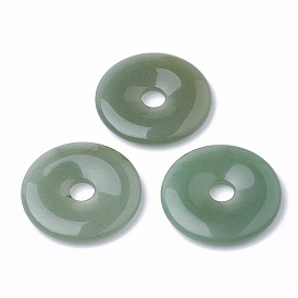 Natural Green Aventurine Pendants, Disc