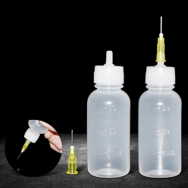 PE Glue Dispensing Bottles, Squeeze Bottle, with Needle