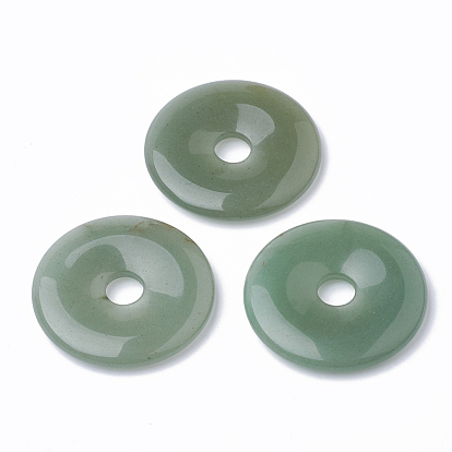 Natural Green Aventurine Pendants, Disc