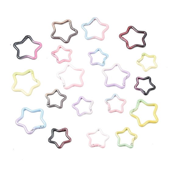 Кольца пружинные затворные из сплава с распылительной краской, звезда