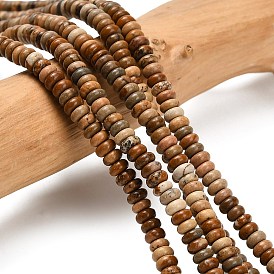 Естественного изображения яшмы бисер нитей, рондель