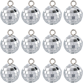 24 шт. зеркальный шар отражающий шар подвески, для вечеринки свадьбы стеклянный шар украшения
