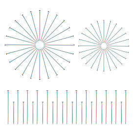 100 шт 2 стили 304 штифты с плоской головкой из нержавеющей стали