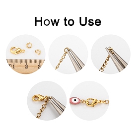  200pcs Necklace Hooks Clips Pinch Clip Bail Pendant Chain  Choker Snap Bail Hook Charm Stoppers for Bracelets Baroque Style Pendant  Pinch Charms Clasps Dangle Bead Buckle Stripe