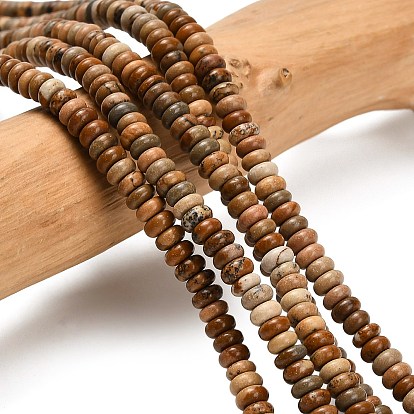 Естественного изображения яшмы бисер нитей, рондель