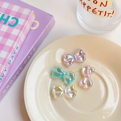 Transparent Acrylic Beads, Bowknot
