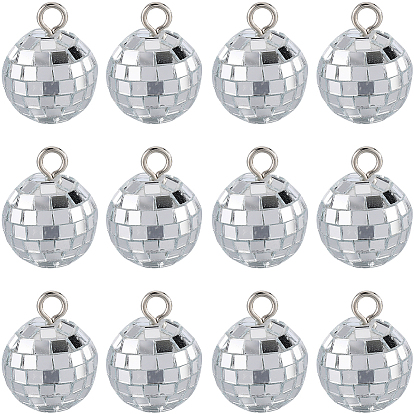 24 шт. зеркальный шар отражающий шар подвески, для вечеринки свадьбы стеклянный шар украшения