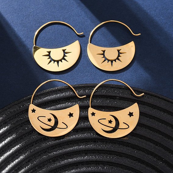 304 из нержавеющей стали болтаться серьги, золотые