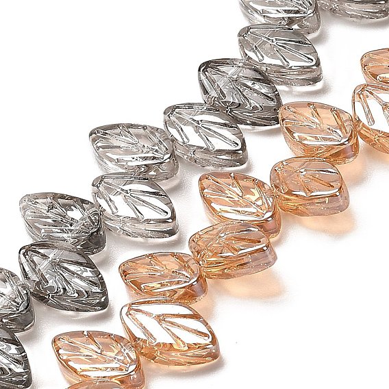 Стеклянные бусины с гальваническим покрытием , лист