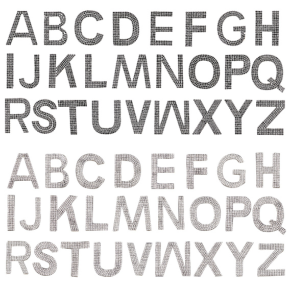 Блеск исправление стекла горный хрусталь, термоклей на спине, аксессуары для костюма, алфавит