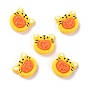 Resin Cabochons, Imitation Food, Tiger Head Shaped Sushi Roll