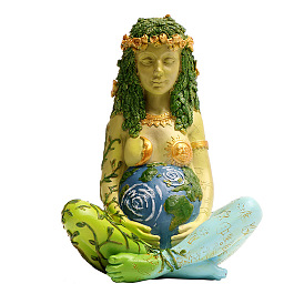 Resin Gaia Mother Earth Statue Ornament, Home Decoration