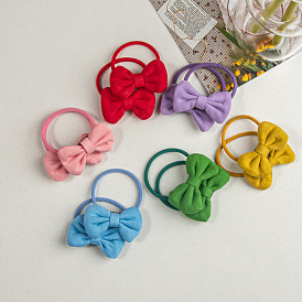 Candy-colored butterfly hair tie for girls with cute double ponytail hair accessories.