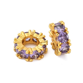 Большое отверстие кольца из латуни микро проложить кубического циркония шарики прокладки