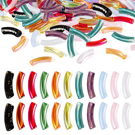 110 Stück 11 Stile Acrylperlen, Tube