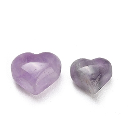 Natural Amethyst Beads, Heart