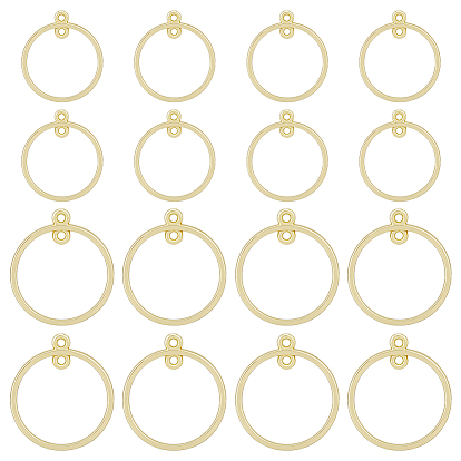 40 шт. 2 подвески из сплава в стиле сплава, 2 подвески-петли, круглые кольца