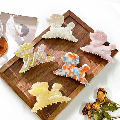 Заколки для волос в форме когтей из ацетата целлюлозы, аксессуары для волос для женщин и девочек, собака