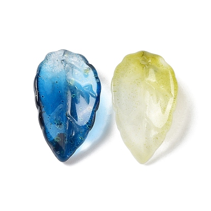 Двухцветные стеклянные подвески, Очарование золотых осенних листьев