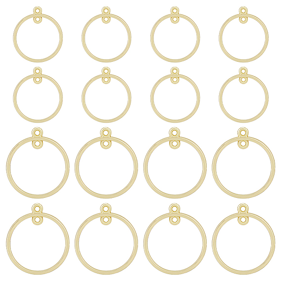40 шт. 2 подвески из сплава в стиле сплава, 2 подвески-петли, круглые кольца