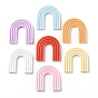 Opaque Resin Decoden Cabochons, Rainbow