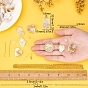 SUNNYCLUE DIY Imitation Jade Pendant Earring Making Kit, Including Acrylic Pendants, Glass Beads, Brass Cable Chains & Pin & Earring Hooks