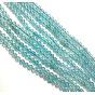 Natural Blue Quartz Beads Strands, Dyed, Round