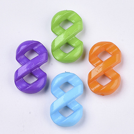 Opaque Acrylic Links Connectors, Number