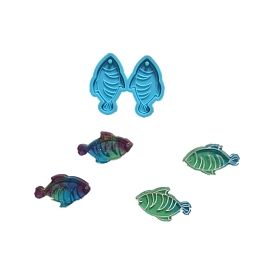 Fish Shape Pendant Silicone Molds, Resin Casting Molds, for UV Resin & Epoxy Resin Jewelry Making