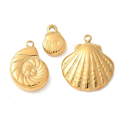 304 подвески из нержавеющей стали, ионное покрытие (ip), шарм в форме ракушки