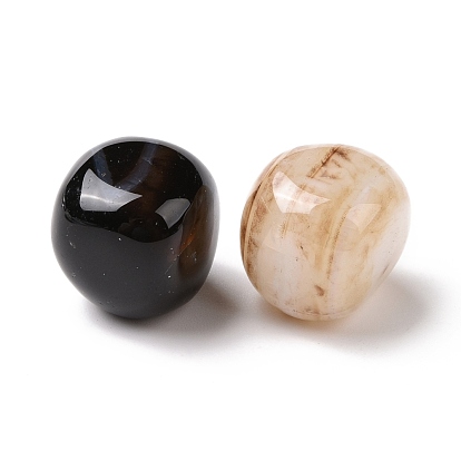 Natural Agate Beads, No Hole, Cube