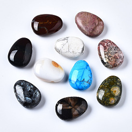 Природные и синтетические смешанные драгоценный камень бисер, овальные