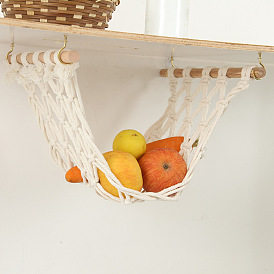 Handwoven tapestry kitchen supplies hanging pocket vegetable and fruit hanging basket