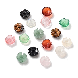 Natural & Synthetic Gemstone Bead Caps, Flower