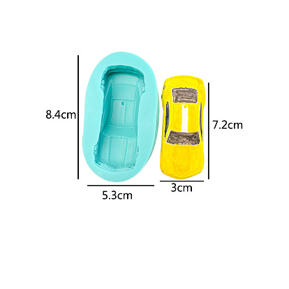 Racing Car Shape Cake Decoration Food Grade Silicone Molds 