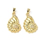 Латунные микро проложить кубического циркония подвески, форма раковины