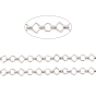 304 Stainless Steel Rhombus & Sun Link Chain, Unwelded
