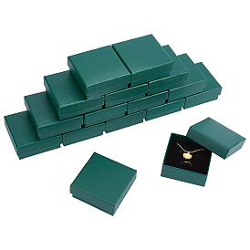 NBEADS Paper Box, Snap Cover, with Sponge Mat, Jewelry Box, Square