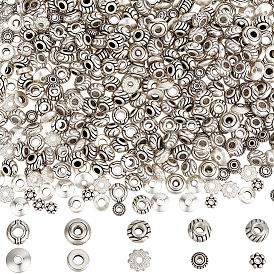 500 шт 10 стили бусины из сплава в тибетском стиле, без кадмия и без свинца, разнообразные