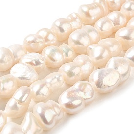 Natural Cultured Freshwater Pearl Beads Strands, Peanut