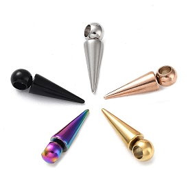 201 Stainless Steel Pendants, Cone Charm