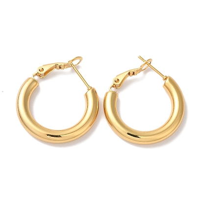 Ion Plating(IP) 304 Stainless Steel Hoop Earrings for Women