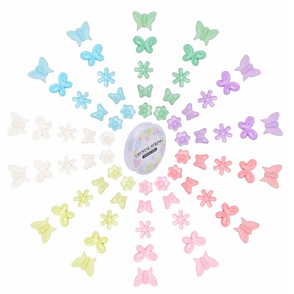 Наборы для изготовления эластичных браслетов своими руками, включая бусины из полистирола и эластичную кристаллическую нить